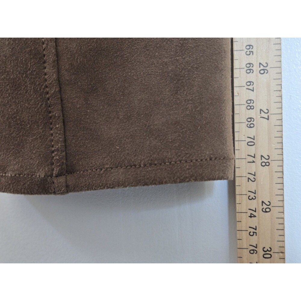Talbots Pants Womens 14 Brown Stretch Velour Velvet Trousers Casual Office - Picture 7 of 8